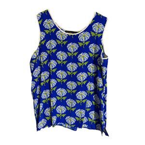 Bob Mackie Wearable Art Floral Silk Tank Size Large